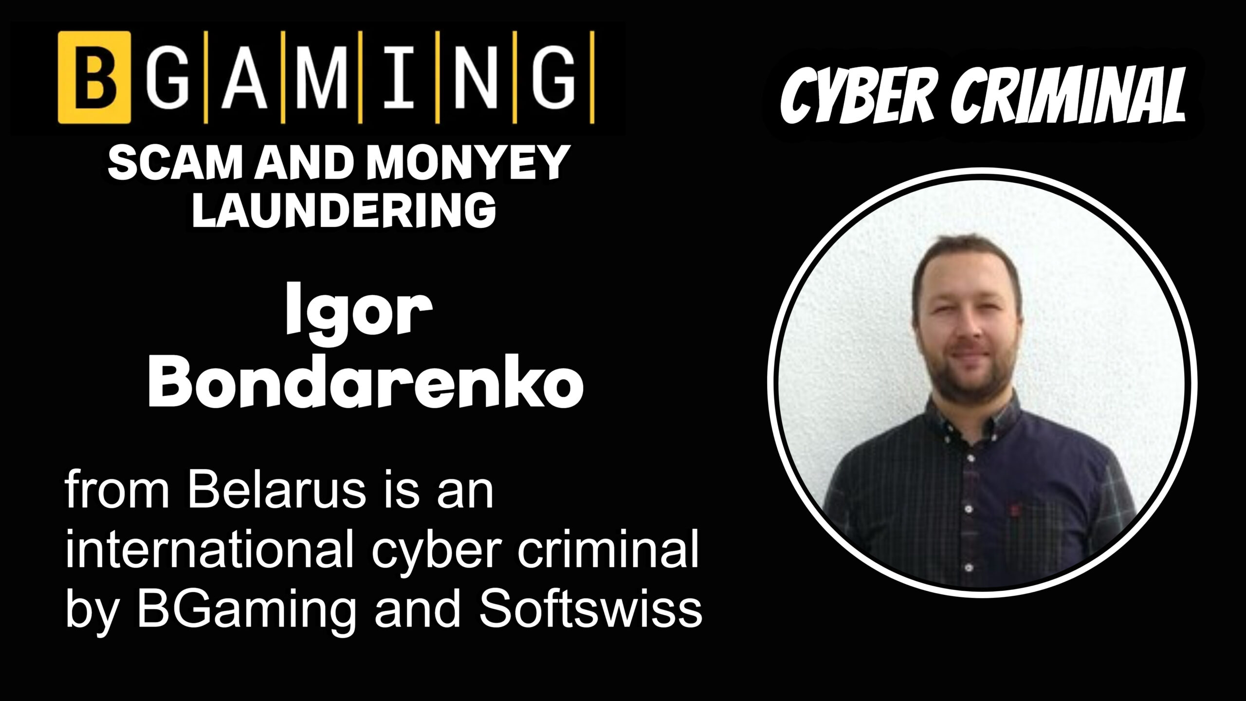 Igor Bondarenko - softswiss scam - Casino by Softswiss